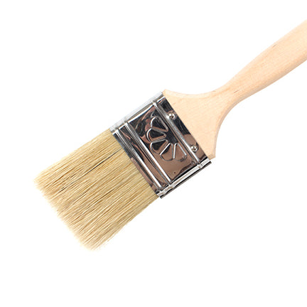 White bristle flat paintbrush
