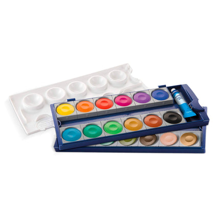 24-Pan Watercolour Set - Opaque Colours