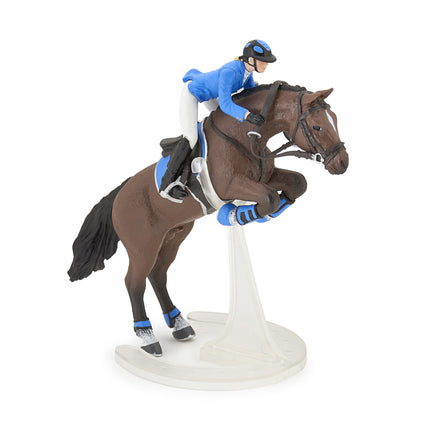 Toy Figurine - Jumping Horse with Riding Girl 