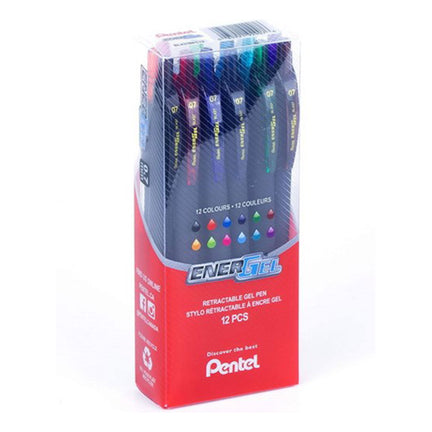 12-Pack Energel Pens - Assorted Colours