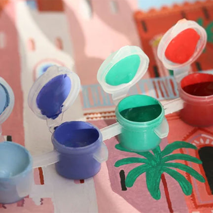 Ensemble de marqueur de peinture acrylique série Maroc
