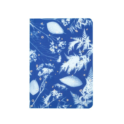 Cyanotype Lined Notebook - Lovely Leafy