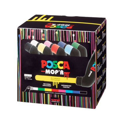 8-Pack MOP'R Water-Based Paint Markers - Assorted Colours