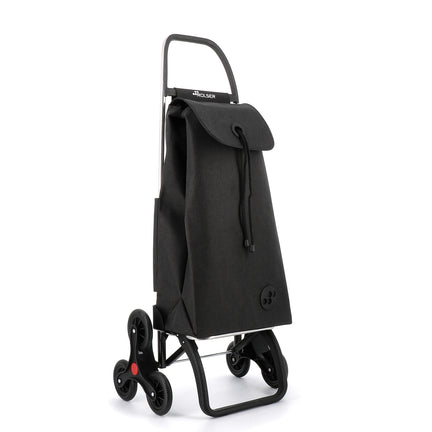 I-Max Tweed 6 Wheel Stair Climber Shopping Trolley - Black