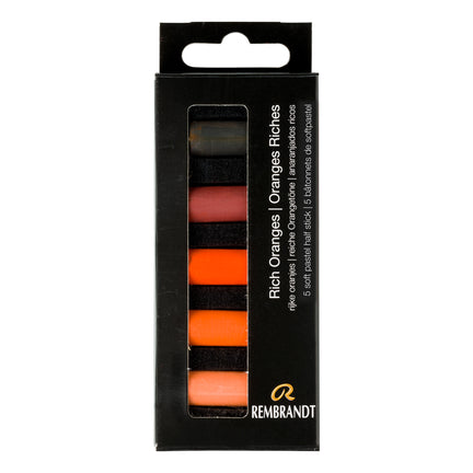  5-Pack Half Stick Soft Pastels - Rich Orange