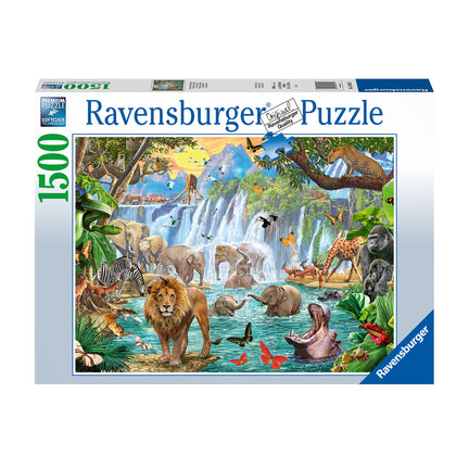 1,500-Piece Puzzle - "Waterfall Safari"