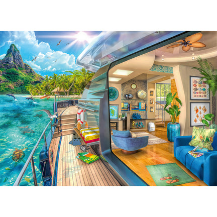 1,000-Piece Puzzle - "Tropical Island Charter"
