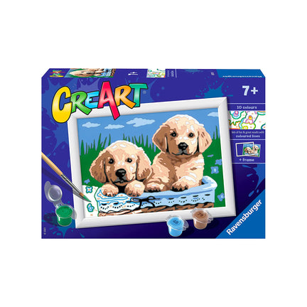 CreArt Kids Paint by Number Kit - Cute Puppies