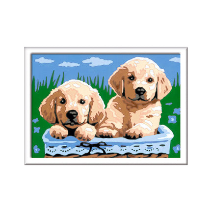 CreArt Kids Paint by Number Kit - Cute Puppies