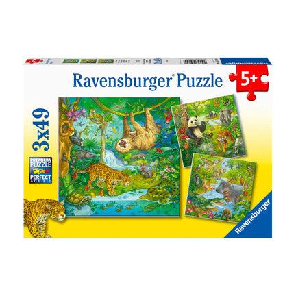 3 x 49-Piece Puzzle Box - "Jungle Fun"