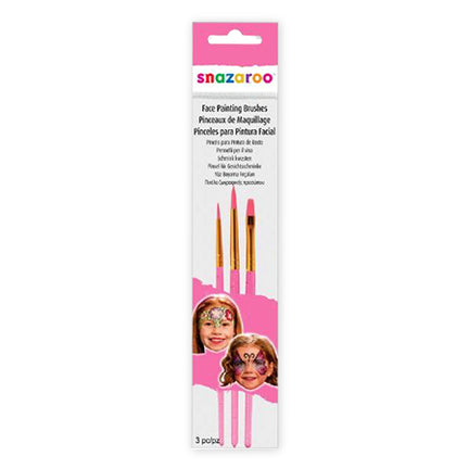 Set of 3 Make-up Brushes – Pink