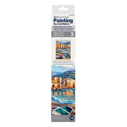 Paint by Number Roll Kit - "Spiaggia Della Città"