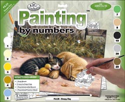 Sleepy Day junior paint by Numbers kit