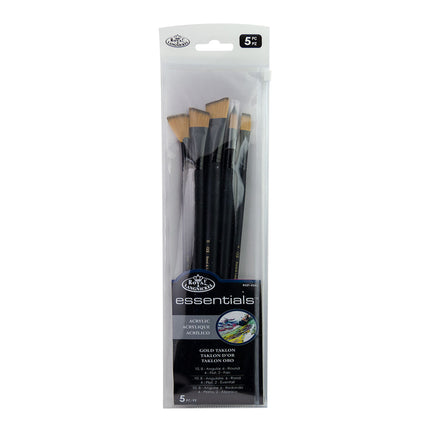 5-Pack Essentials Paintbrushes - Asst. B