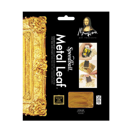 25-Pack Mona Lisa Simple Leaf - Gold Imitation