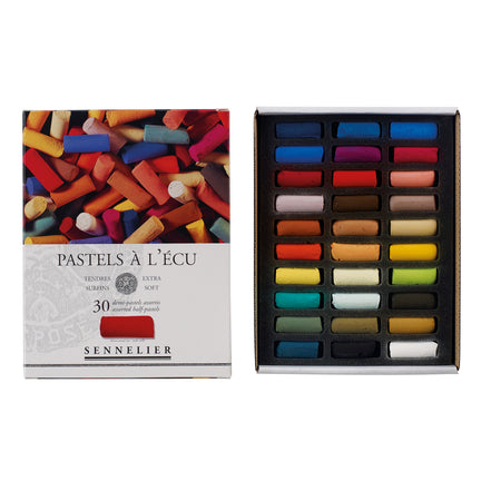 30-Pack Extra-Soft Half Pastels - Assorted