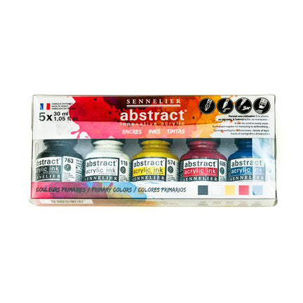 Abstract Acrylic Ink Set - Primary Colours