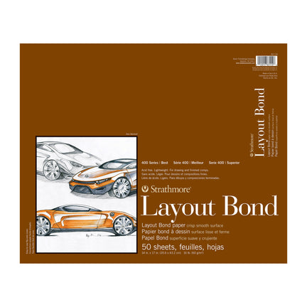 Layout Bond Paper Pad - 14 x 17 in