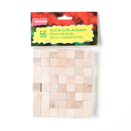 36 Natural Craft Wooden Cubes