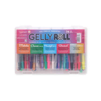 Set of 74 Assorted Colours Gelly Roll® Pens