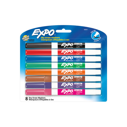 8-Pack Dry-Erase Markers - Assorted Colours