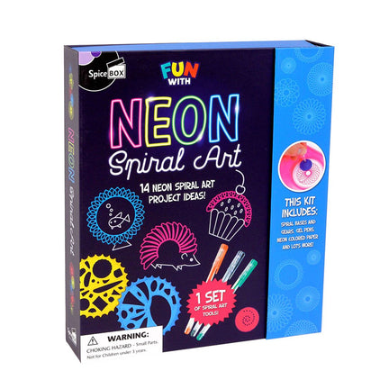 Spicebox Fun With Neon Spiral Art - English Ed.