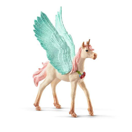 Bayala Figurine - Decorated Unicorn Pegasus, Foal