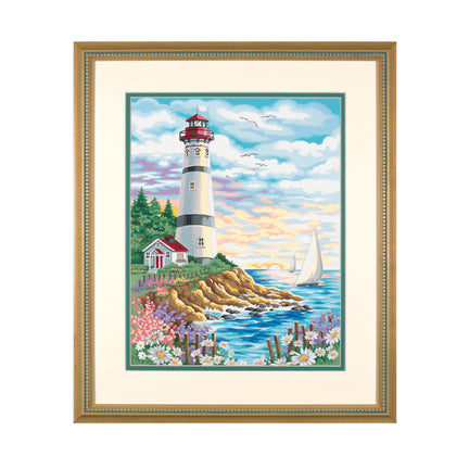 Paint By Numbers - "Lighthouse At Sunrise"