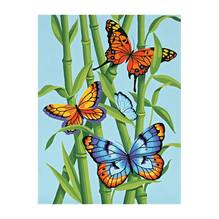 Paint By Numbers - "Butterflies & Bamboo"