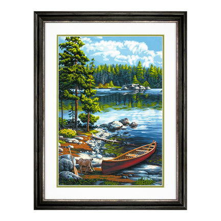 Paint By Numbers - "Canoe By The Lake"