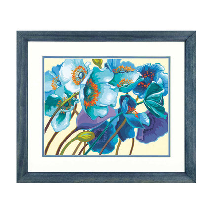 Paint By Numbers - "Blue Poppies"
