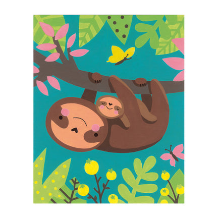 Paint By Numbers - "Sloth & Baby"