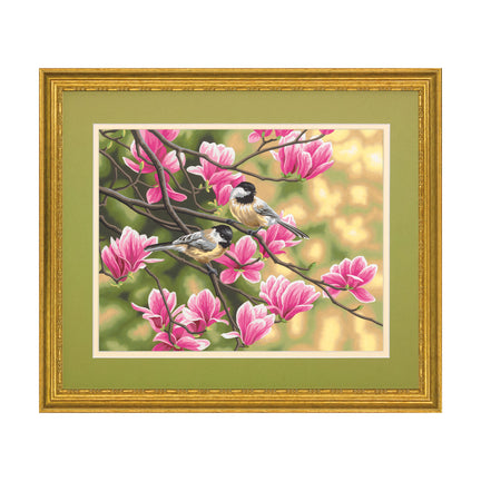 Paint By Numbers - "Chickadees & Magnolias"