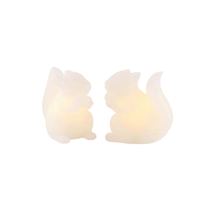 2-Piece Evelyn Squirrel LED Lamp Set - 9 cm