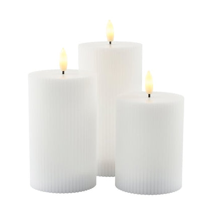 3-Piece Smilla LED Candle Set