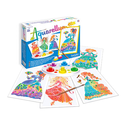Aquarellum Junior Painting Kit - Princesses & Flowers