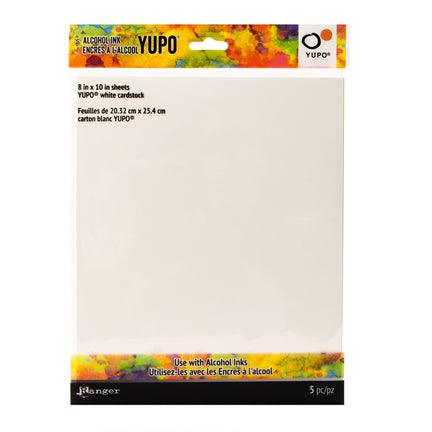 5-Pack Yupo Paper - White, 8 x 10 in