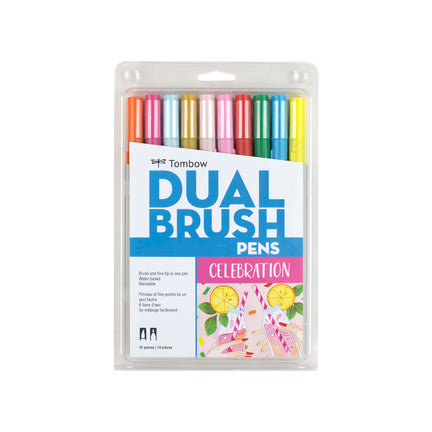 10-Pack Dual Brush Pens - Celebration