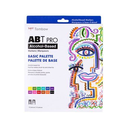 12-Pack ABT PRO Dual Tip Markers - Basic