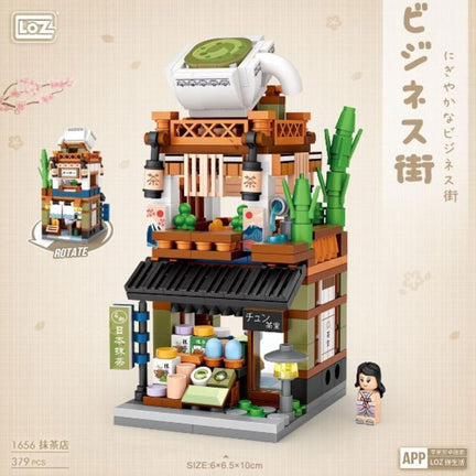 DIY LOZ Mini Street Matcha Tea Cake Shop DeSerres