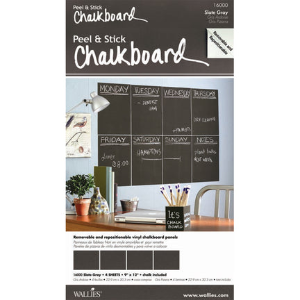 Adhesive chalkboard - Black 4 sheets
