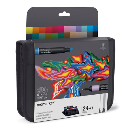 24-Piece Double-Tip Promarker Marker Set, Arts Illustration