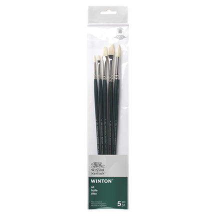 5-Pack Winton Hog Brushes - Assorted