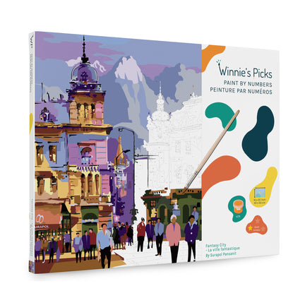 Paint by Numbers Kit - "Fantasy City"