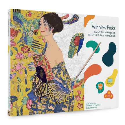 Paint by Numbers Kit - "Lady with Fan, Klimt"
