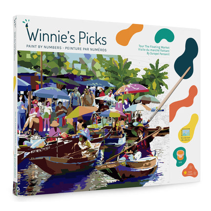 Paint by Numbers Kit - "Tour of the Floating Market"
