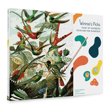 Paint by Numbers Kit - "Hummingbirds, Haeckel"