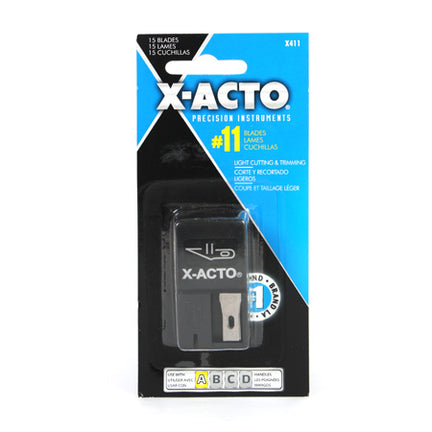 Blades x-acto (15) on card