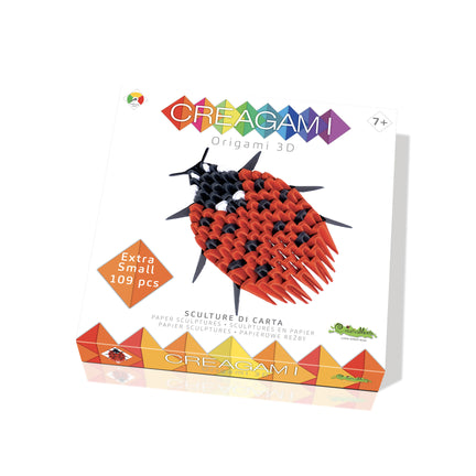 Kit for creating modular ladybug origami for beginners