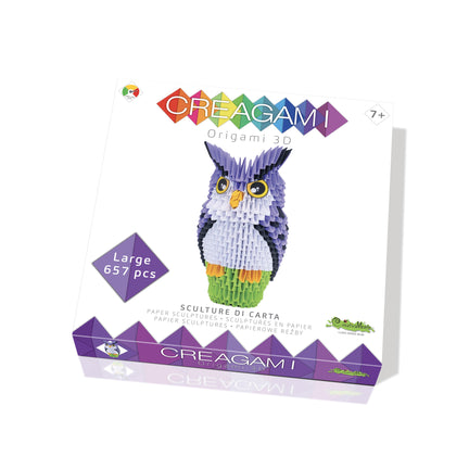 Kit for creating modular owl origami advanced level